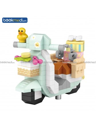 Đồ Chơi Lắp Ráp Mô Hình Xe Scooter Mini (Duck vehicle) Hãng Loz